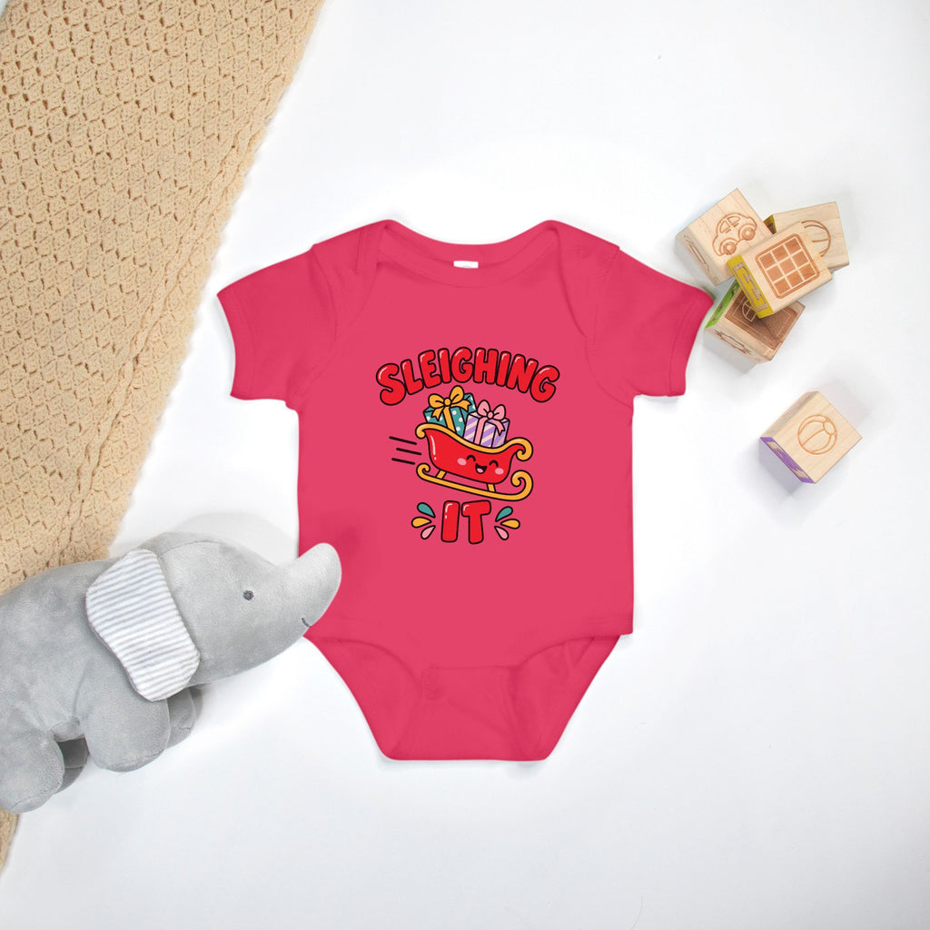 Sleighing It - Baby Onesie