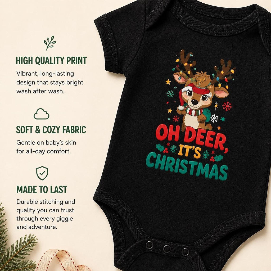 Oh Deer Christmas Baby Bodysuit