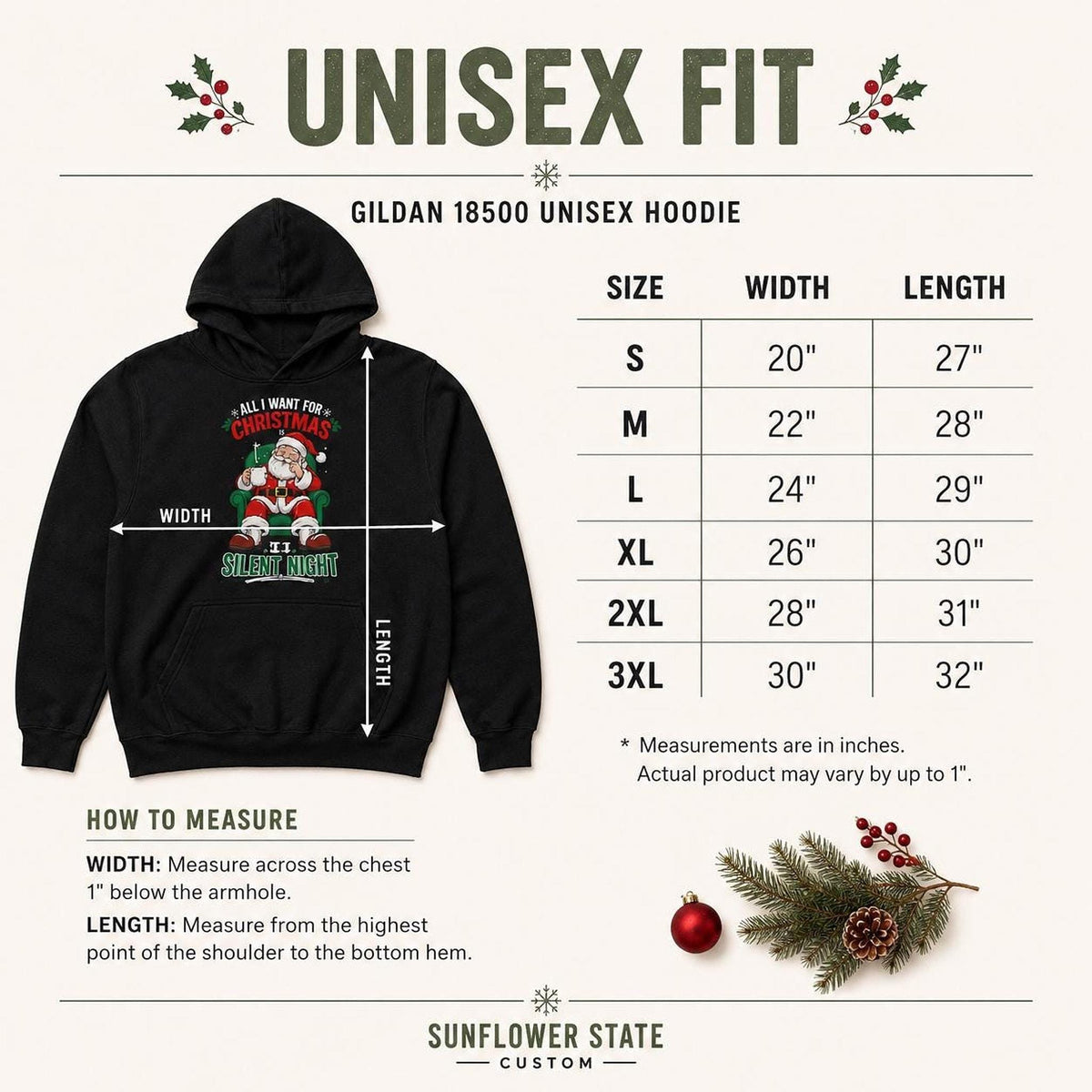 Silent Night Christmas Hoodie