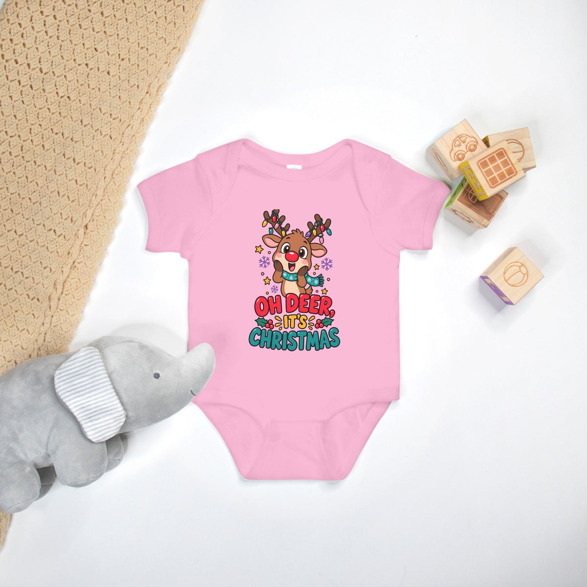 Oh Deer, It's Christmas - Baby Onesie