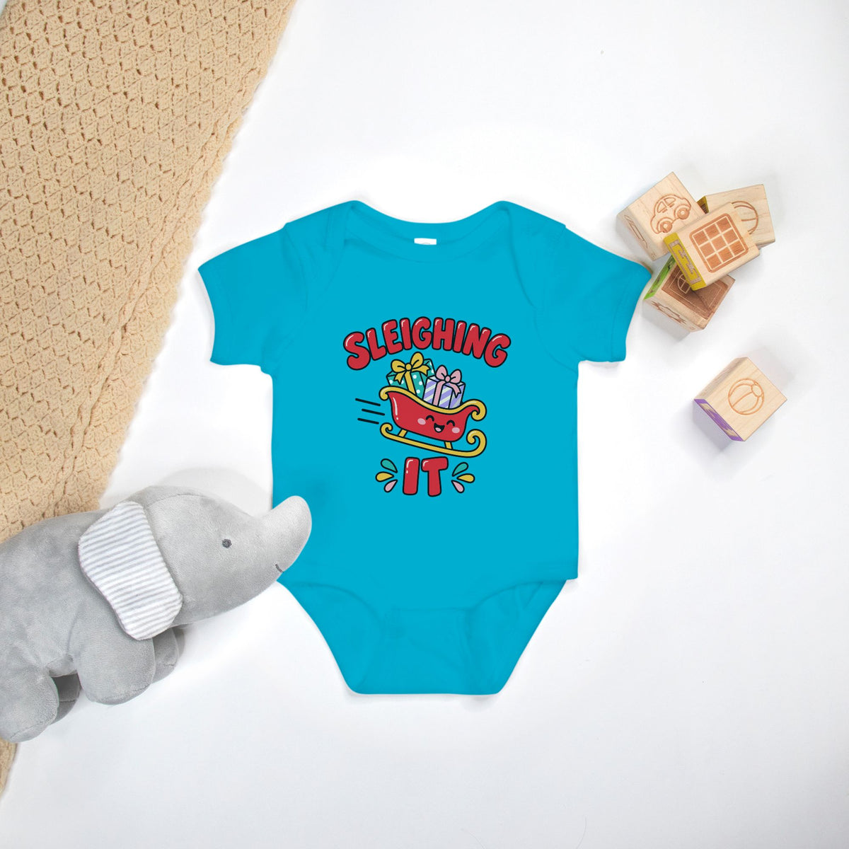 Sleighing It - Baby Onesie