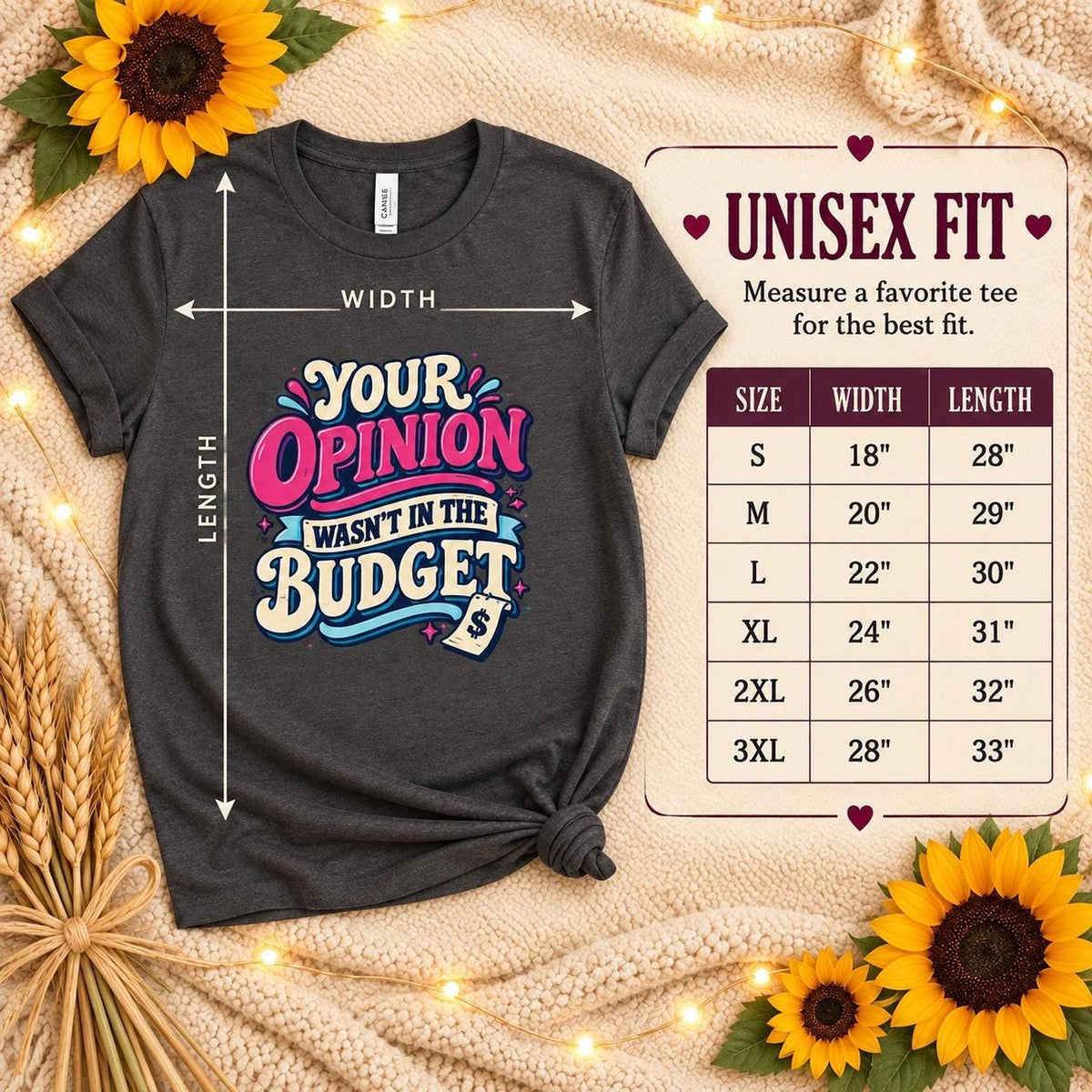 Your Opinion Wasn’t in the Budget Tee