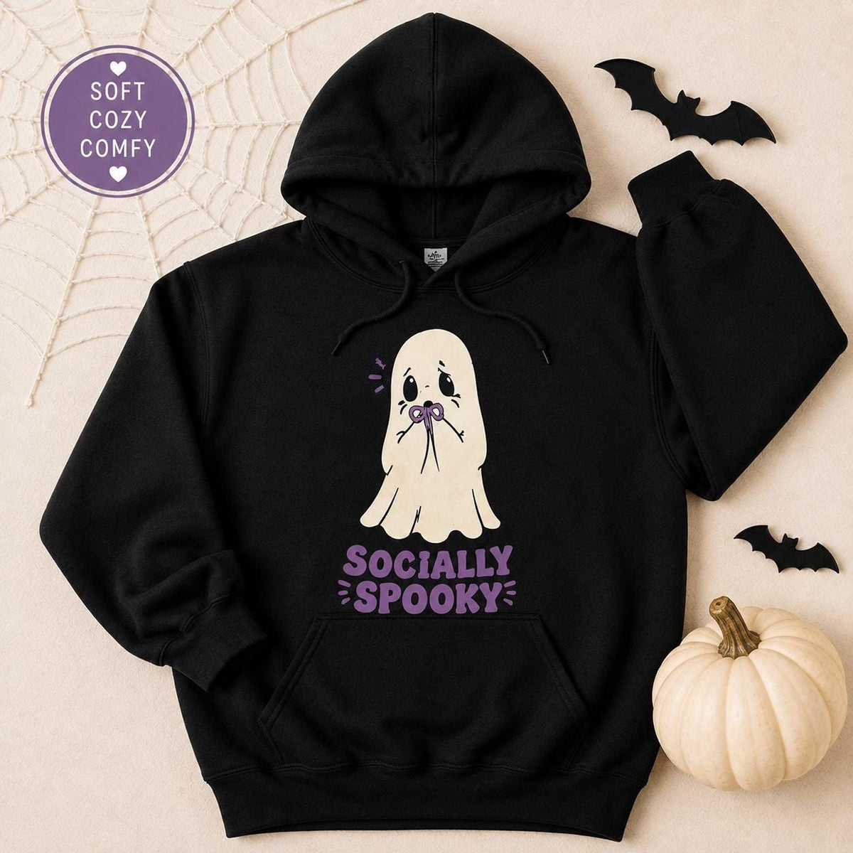 Socially Spooky Halloween Hoodie