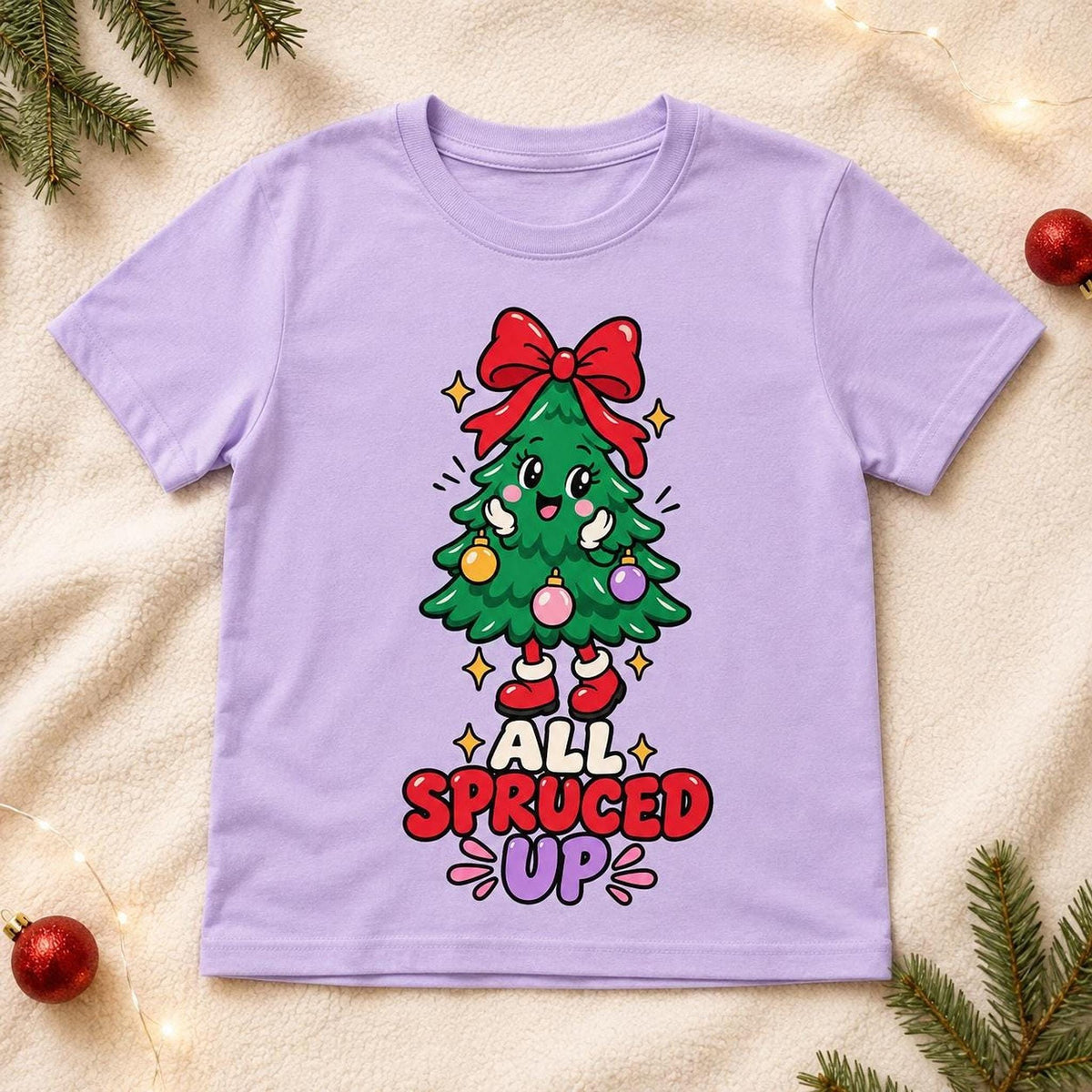 All Spruced Up Youth Christmas Tee